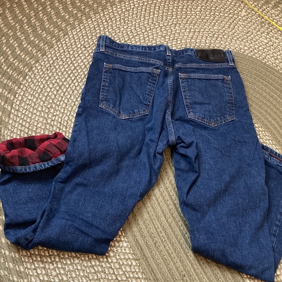 Eddie Bauer Flannel Lined Jeans Size 32x30 - Picture 2 of 15